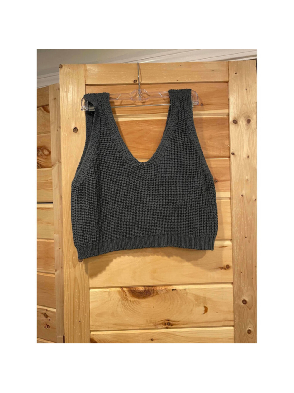 O'Neill Dorie V-Neck Women's Gray Knit Tank Top Size S
